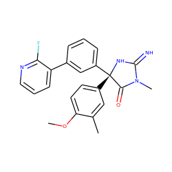 COc1ccc([C@@]2(c3cccc(-c4cccnc4F)c3)NC(=N)N(C)C2=O)cc1C ZINC000035997240