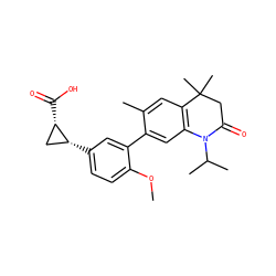 COc1ccc([C@@H]2C[C@@H]2C(=O)O)cc1-c1cc2c(cc1C)C(C)(C)CC(=O)N2C(C)C ZINC000028952272