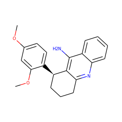 COc1ccc([C@@H]2CCCc3nc4ccccc4c(N)c32)c(OC)c1 ZINC000026666717