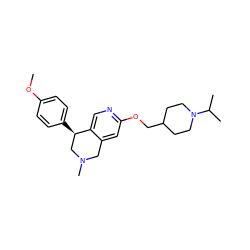 COc1ccc([C@@H]2CN(C)Cc3cc(OCC4CCN(C(C)C)CC4)ncc32)cc1 ZINC000028883674