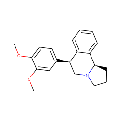 COc1ccc([C@@H]2CN3CCC[C@@H]3c3ccccc32)cc1OC ZINC000029236918