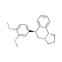COc1ccc([C@@H]2CN3CCC[C@H]3c3ccccc32)cc1OC ZINC000028090114