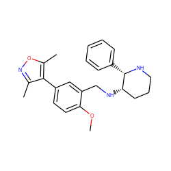 COc1ccc(-c2c(C)noc2C)cc1CN[C@H]1CCCN[C@H]1c1ccccc1 ZINC000022938153