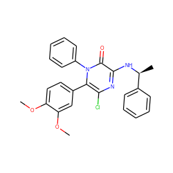 COc1ccc(-c2c(Cl)nc(N[C@@H](C)c3ccccc3)c(=O)n2-c2ccccc2)cc1OC ZINC000008453524