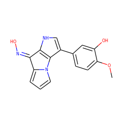 COc1ccc(-c2c[nH]c3c2-n2cccc2/C3=N/O)cc1O ZINC000101211353