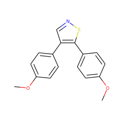 COc1ccc(-c2cnsc2-c2ccc(OC)cc2)cc1 ZINC000040898082