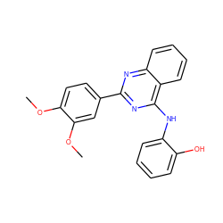 COc1ccc(-c2nc(Nc3ccccc3O)c3ccccc3n2)cc1OC ZINC000103256174