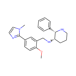 COc1ccc(-c2nccn2C)cc1CN[C@H]1CCCN[C@H]1c1ccccc1 ZINC000022938178