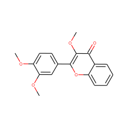 COc1ccc(-c2oc3ccccc3c(=O)c2OC)cc1OC ZINC000001978642