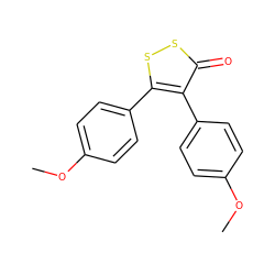 COc1ccc(-c2ssc(=O)c2-c2ccc(OC)cc2)cc1 ZINC000045505772