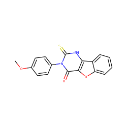 COc1ccc(-n2c(=S)[nH]c3c(oc4ccccc43)c2=O)cc1 ZINC000100530356