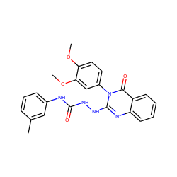 COc1ccc(-n2c(NNC(=O)Nc3cccc(C)c3)nc3ccccc3c2=O)cc1OC ZINC000026000649