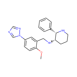 COc1ccc(-n2cncn2)cc1CN[C@H]1CCCN[C@H]1c1ccccc1 ZINC000022938167