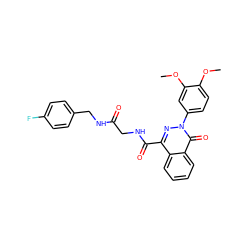 COc1ccc(-n2nc(C(=O)NCC(=O)NCc3ccc(F)cc3)c3ccccc3c2=O)cc1OC ZINC000009776209