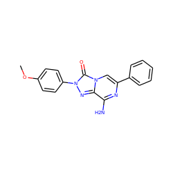 COc1ccc(-n2nc3c(N)nc(-c4ccccc4)cn3c2=O)cc1 ZINC001772658155