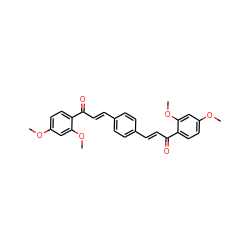 COc1ccc(C(=O)/C=C/c2ccc(/C=C/C(=O)c3ccc(OC)cc3OC)cc2)c(OC)c1 ZINC000169306882