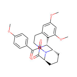 COc1ccc(C(=O)C(=O)N2[C@H]3CCC[C@H]2[C@H]2c4c(cc(OC)cc4OC)CCN2C3=O)cc1 ZINC000100405944