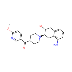 COc1ccc(C(=O)C2CCN([C@@H]3Cc4c(N)cccc4C[C@H]3O)CC2)cn1 ZINC000096273561