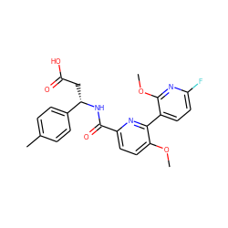 COc1ccc(C(=O)N[C@@H](CC(=O)O)c2ccc(C)cc2)nc1-c1ccc(F)nc1OC ZINC000261172261