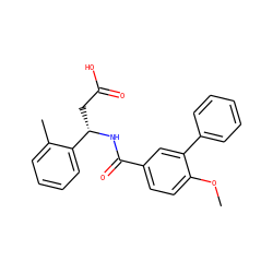 COc1ccc(C(=O)N[C@@H](CC(=O)O)c2ccccc2C)cc1-c1ccccc1 ZINC000203338086