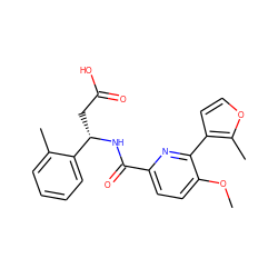 COc1ccc(C(=O)N[C@@H](CC(=O)O)c2ccccc2C)nc1-c1ccoc1C ZINC000203882677