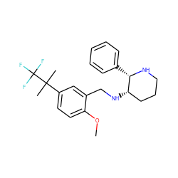 COc1ccc(C(C)(C)C(F)(F)F)cc1CN[C@H]1CCCN[C@H]1c1ccccc1 ZINC000022450685