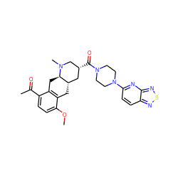 COc1ccc(C(C)=O)c2c1C[C@H]1C[C@@H](C(=O)N3CCN(c4ccc5nsnc5n4)CC3)CN(C)[C@@H]1C2 ZINC000028949892