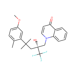 COc1ccc(C)c(C(C)(C)C[C@@](O)(Cn2ccc(=O)c3ccccc32)C(F)(F)F)c1 ZINC000034633694