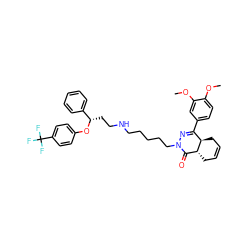 COc1ccc(C2=NN(CCCCCNCC[C@H](Oc3ccc(C(F)(F)F)cc3)c3ccccc3)C(=O)[C@H]3CC=CC[C@H]23)cc1OC ZINC000049841465