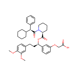 COc1ccc(CC[C@@H](OC(=O)[C@@H]2CCCCN2C(=O)[C@H](c2ccccc2)C2CCCCC2)c2cccc(OCC(=O)O)c2)cc1OC ZINC000034799788