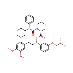 COc1ccc(CC[C@H](OC(=O)[C@@H]2CCCCN2C(=O)[C@@H](c2ccccc2)C2CCCCC2)c2cccc(OCC(=O)O)c2)cc1OC ZINC000034799791