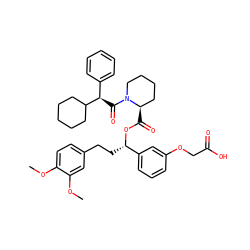 COc1ccc(CC[C@H](OC(=O)[C@@H]2CCCCN2C(=O)[C@H](c2ccccc2)C2CCCCC2)c2cccc(OCC(=O)O)c2)cc1OC ZINC000034799785