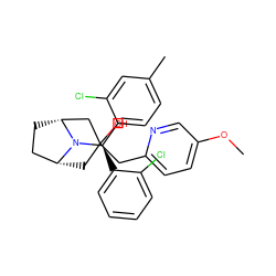 COc1ccc(CC2(O)C[C@@H]3CC[C@H](C2)N3[C@H](c2ccccc2Cl)c2ccc(C)cc2Cl)nc1 ZINC000040878543