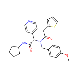 COc1ccc(CN(C(=O)Cc2cccs2)[C@H](C(=O)NC2CCCC2)c2ccncc2)cc1 ZINC000008672227