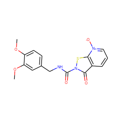 COc1ccc(CNC(=O)n2sc3c(ccc[n+]3[O-])c2=O)cc1OC ZINC001772640165