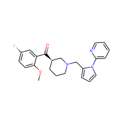 COc1ccc(F)cc1C(=O)[C@@H]1CCCN(Cc2cccn2-c2ccccn2)C1 ZINC000013595266