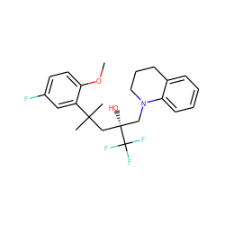 COc1ccc(F)cc1C(C)(C)C[C@@](O)(CN1CCCc2ccccc21)C(F)(F)F ZINC000034802062
