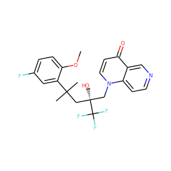 COc1ccc(F)cc1C(C)(C)C[C@@](O)(Cn1ccc(=O)c2cnccc21)C(F)(F)F ZINC000034802040