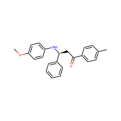 COc1ccc(N[C@@H](CC(=O)c2ccc(C)cc2)c2ccccc2)cc1 ZINC000049590001