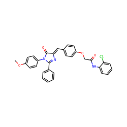 COc1ccc(N2C(=O)/C(=C/c3ccc(OCC(=O)Nc4ccccc4Cl)cc3)N=C2c2ccccc2)cc1 ZINC000473111521