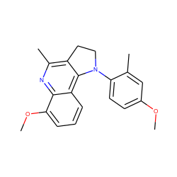 COc1ccc(N2CCc3c(C)nc4c(OC)cccc4c32)c(C)c1 ZINC000027630303