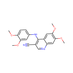 COc1ccc(Nc2c(C#N)cnc3cc(OC)c(OC)cc23)cc1OC ZINC000003832365