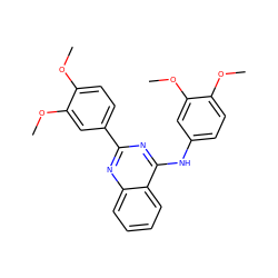 COc1ccc(Nc2nc(-c3ccc(OC)c(OC)c3)nc3ccccc23)cc1OC ZINC000006720252