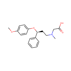 COc1ccc(O[C@@H](CCN(C)CC(=O)O)c2ccccc2)cc1 ZINC000026149376