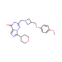 COc1ccc(OCC2CN(Cc3nn4c(C5CCOCC5)ncc4c(=O)[nH]3)C2)cc1 ZINC000205461336