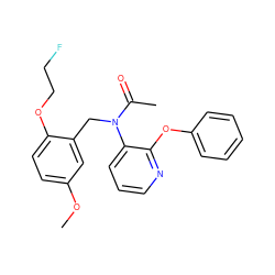 COc1ccc(OCCF)c(CN(C(C)=O)c2cccnc2Oc2ccccc2)c1 ZINC000084689778