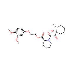 COc1ccc(OCCOC(=O)[C@@H]2CCCCN2C(=O)C(=O)[C@]2(O)CCCC[C@H]2C)cc1OC ZINC000084688088