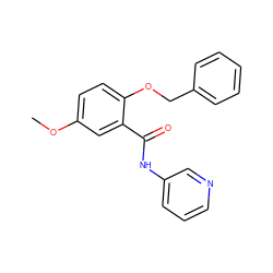 COc1ccc(OCc2ccccc2)c(C(=O)Nc2cccnc2)c1 ZINC000116761505