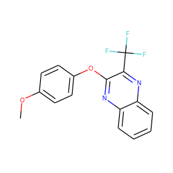 COc1ccc(Oc2nc3ccccc3nc2C(F)(F)F)cc1 ZINC000001382040