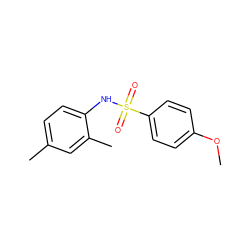 COc1ccc(S(=O)(=O)Nc2ccc(C)cc2C)cc1 ZINC000000102553